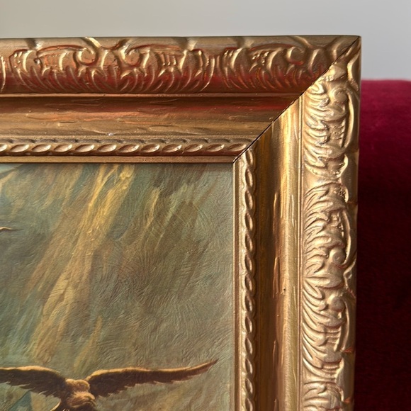 "The Lost Sheep" Print in Gold Frame - Picture 3 of 10